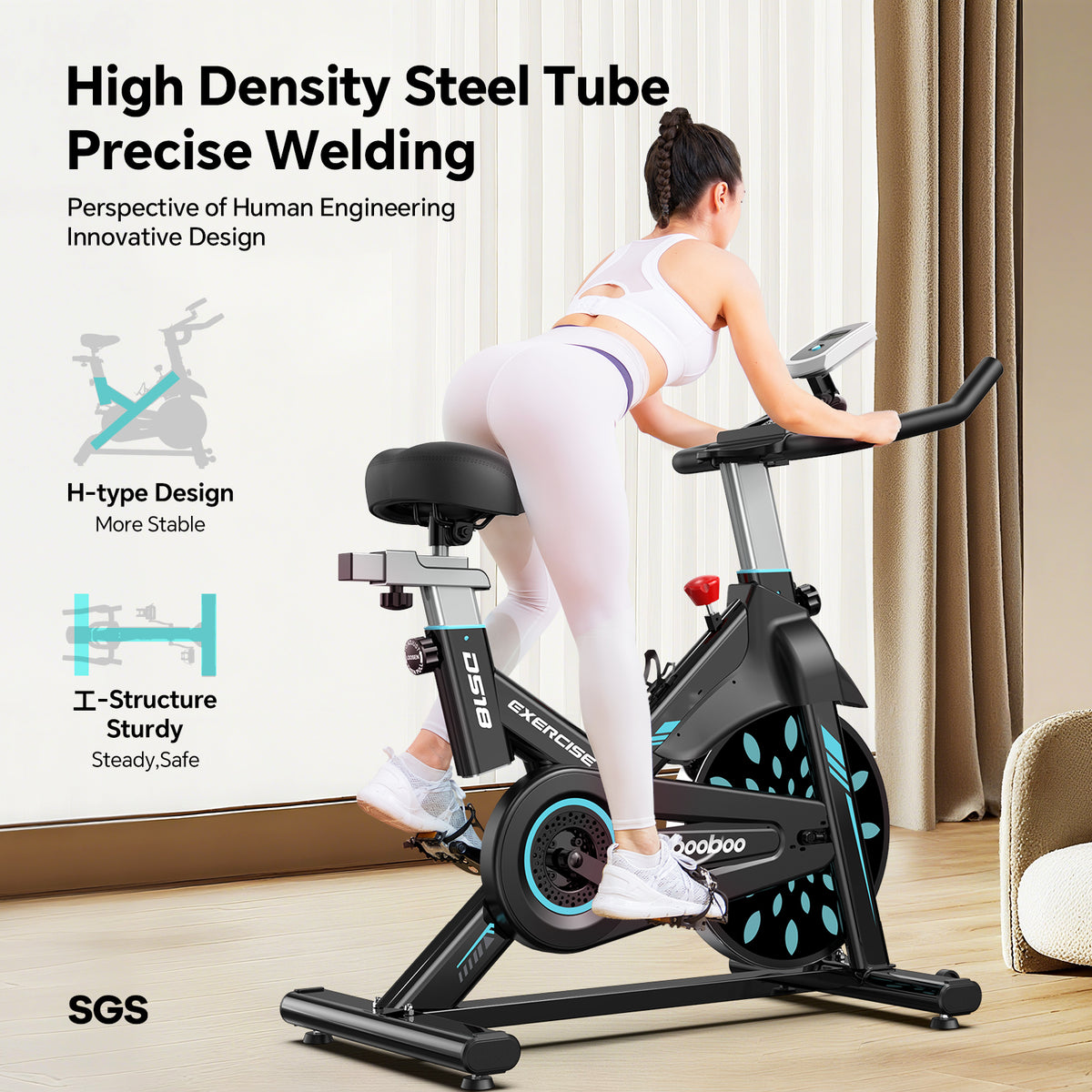 Magnetic Resistance Indoor Cycling Exercise Bikes Stationary W