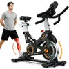 Pooboo Magnetic Cycling Bike Professional Exercise Bike Stationary Cycle Machine for Home Cardio Workout 350lb Flywheel 35lbs