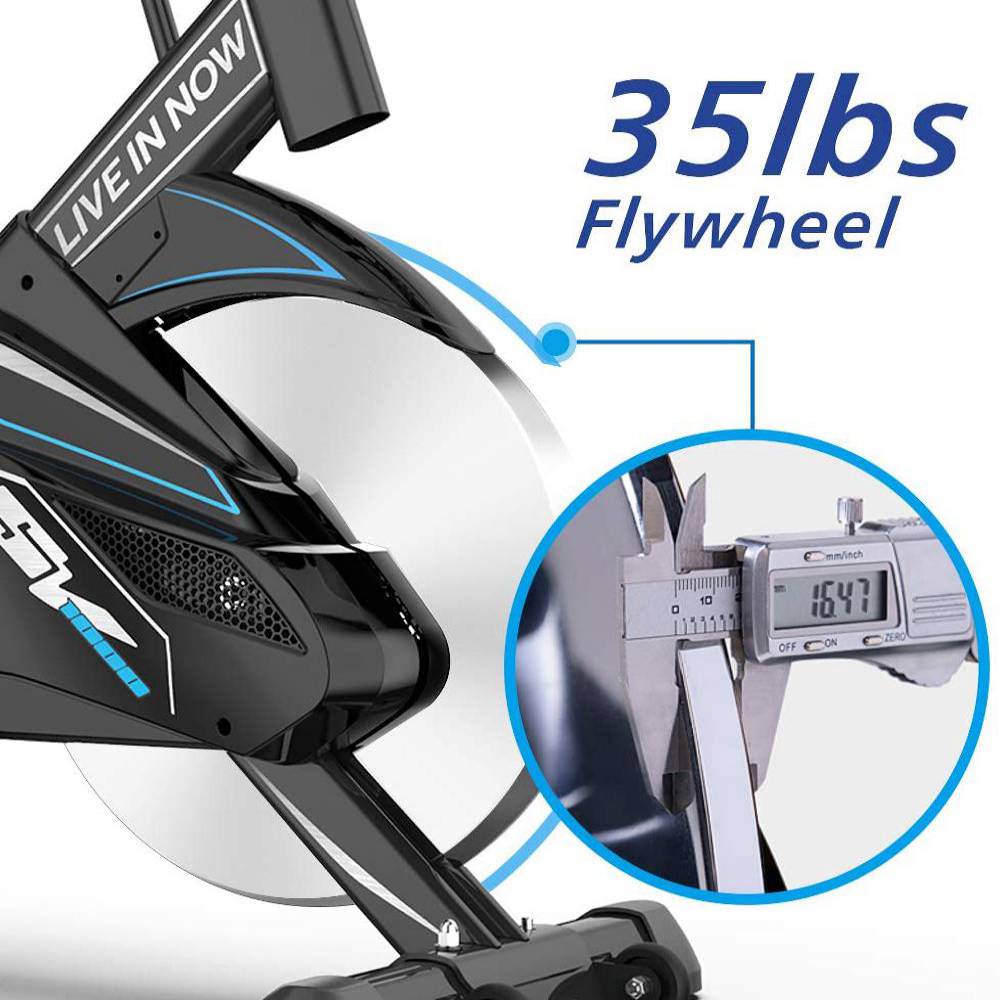 Deluxe Indoor Cycling Bike W/ LCD Monitor & Tablet Holder - LNOW