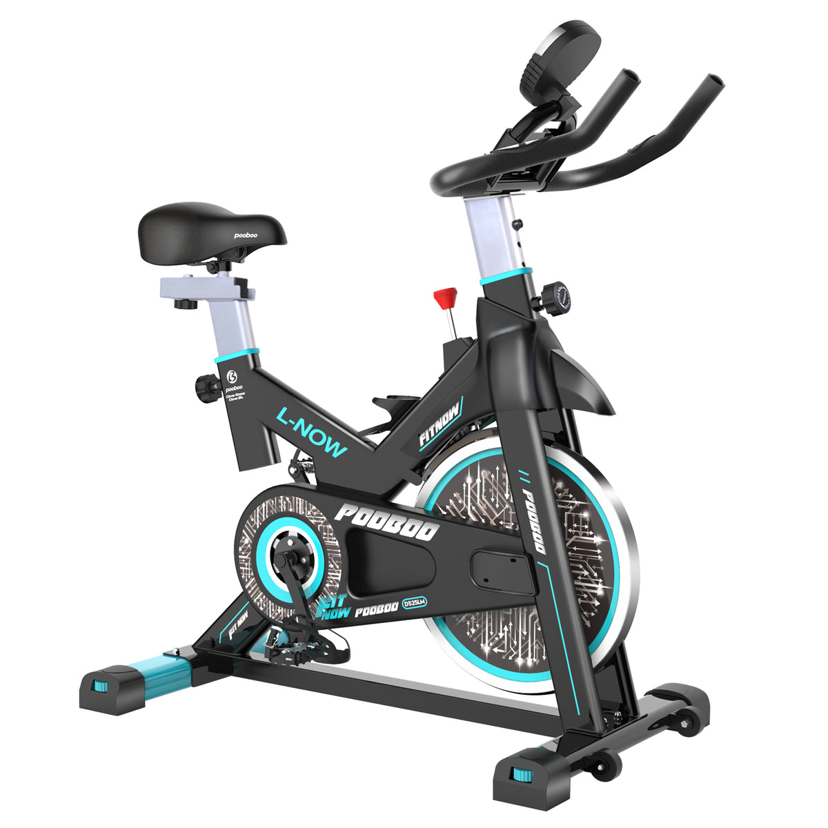 Indoor Cycling Stationary Exercise Bike W/ LCD Display - LNOW 
