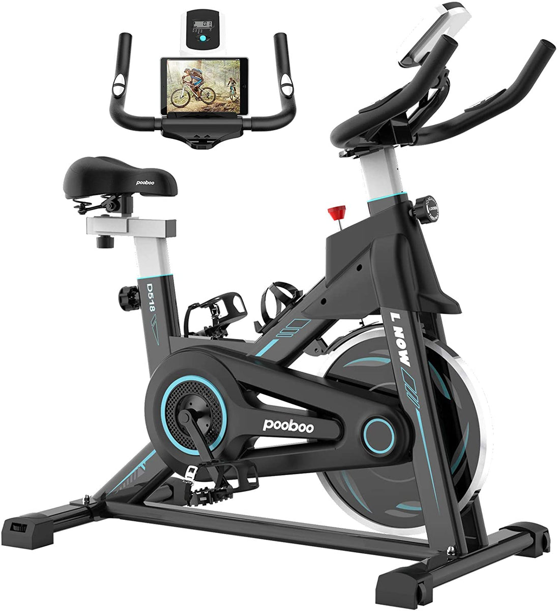 Magnetic Resistance Indoor Cycling Exercise Bikes Stationary W/ LCD Monitor  - LNOW – LNOW Sport