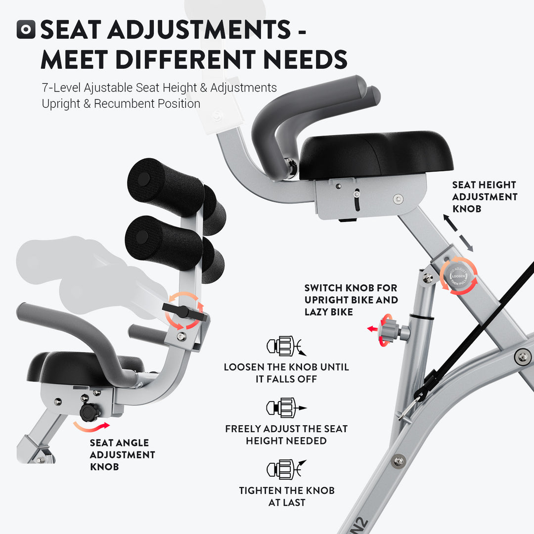 POOBOO 300 Lbs Magnetic Indoor Cycling Bike Stationary Belt Drive