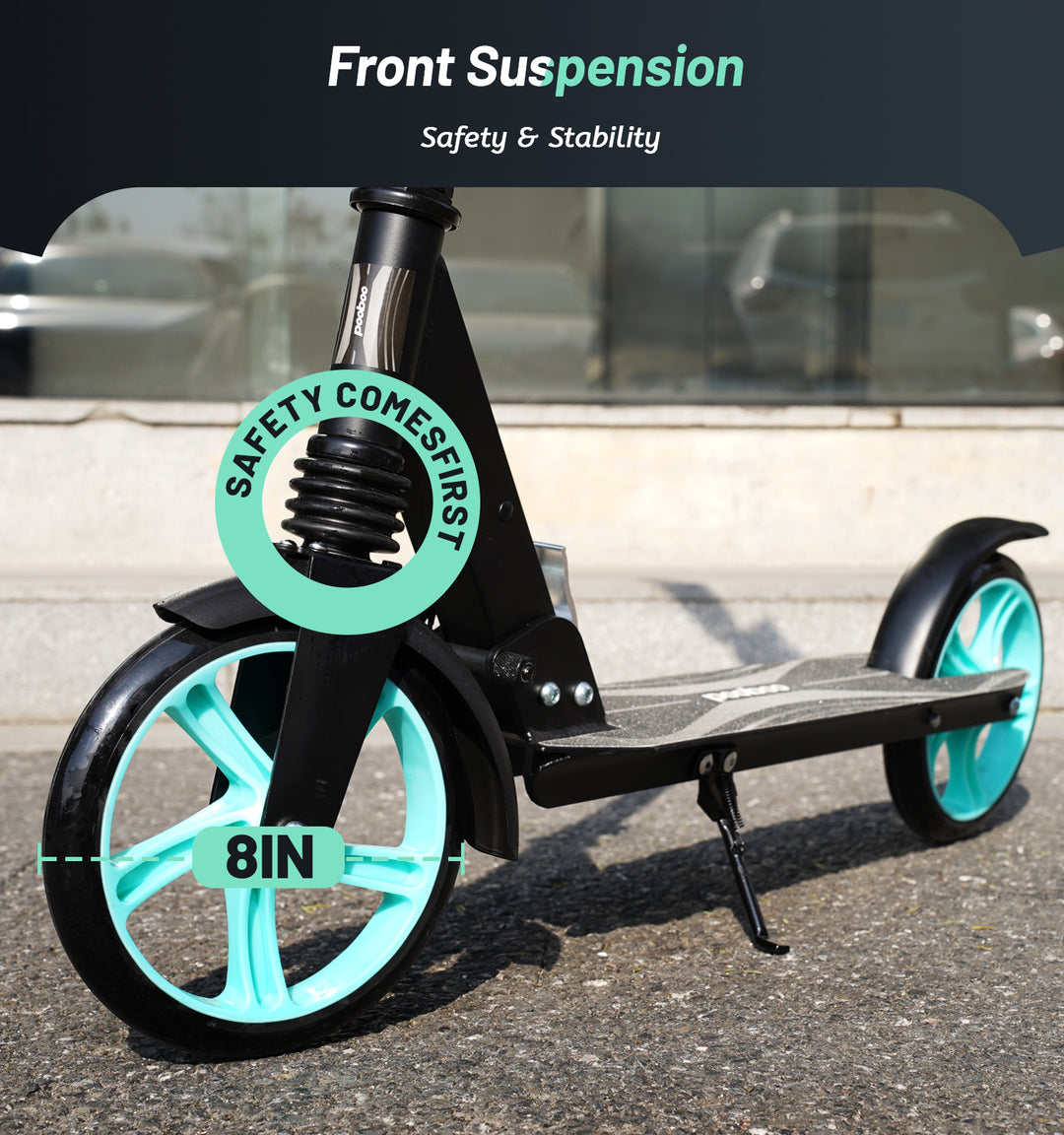 LNOW FOLDABLE SCOOTER-7.9IN BIG WHEELS FOR KID, TEENS & ADULTS, 4