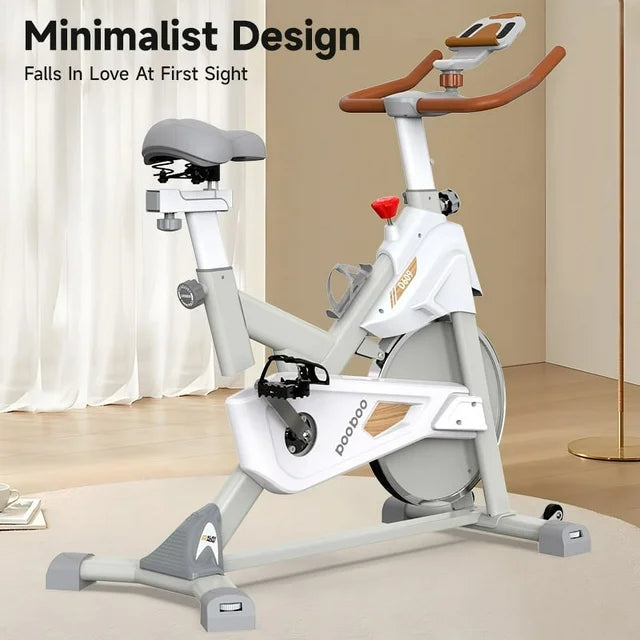 Pooboo Magnetic Stationary Indoor Cycling Exercise Bike for Home Worko LNOW Sport