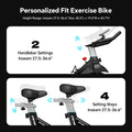 Magnetic Resistance Indoor Stationary Cycling Exercise Bike - D518