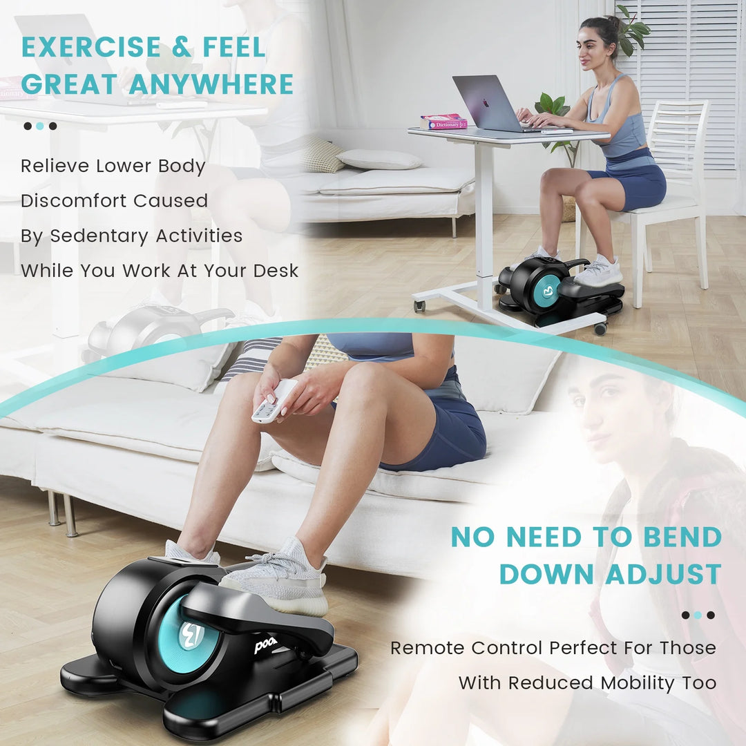 Desk Elliptical Bicycle Exerciser Under Desk Walking Pad Treadmill