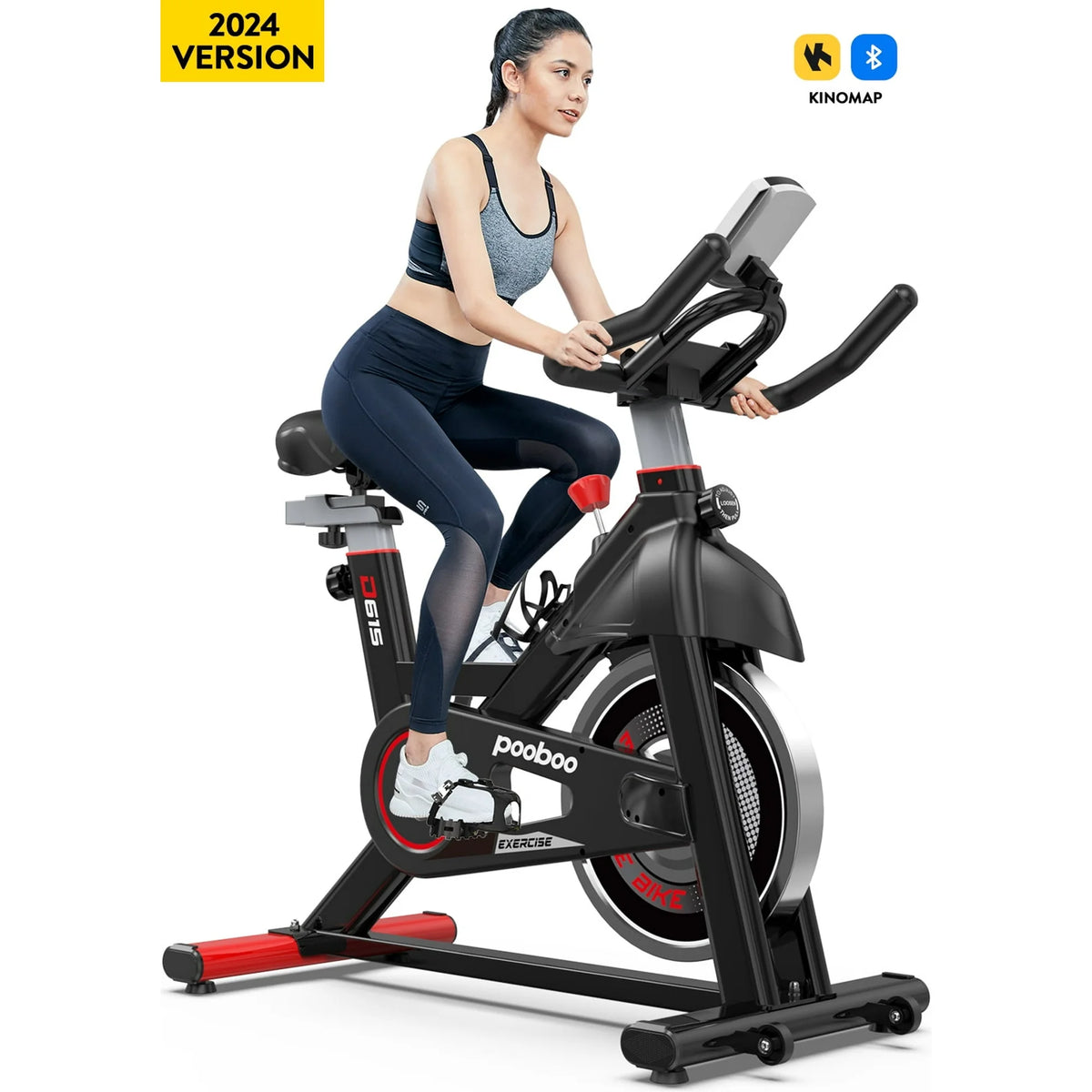 Indoor Cycling Exercise Bikes Stationary Fitness Cycle Upright Cycling ...