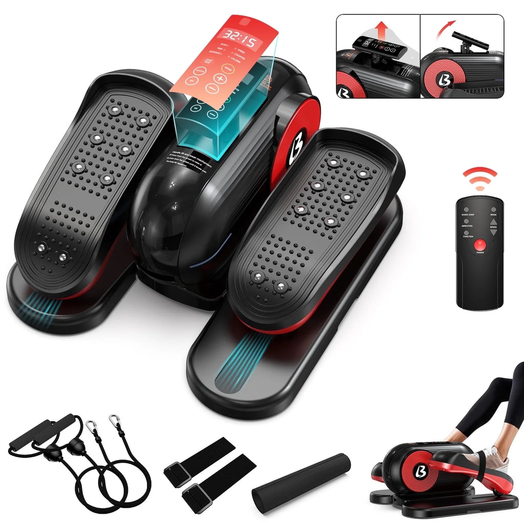 Pooboo Under Desk Ellipticals Electric, Elipse Leg Exerciser for