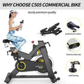 44LB XL Flywheel Belt Drive Commercial Indoor Trainning Bike - C505