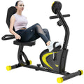 Magnetic Recumbent Exercise Bike W/ Adjustable Resistance & Calorie Monitor