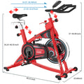 New Belt Drive Indoor Cycling Stationary Bike W/ Comfort Seat - D686