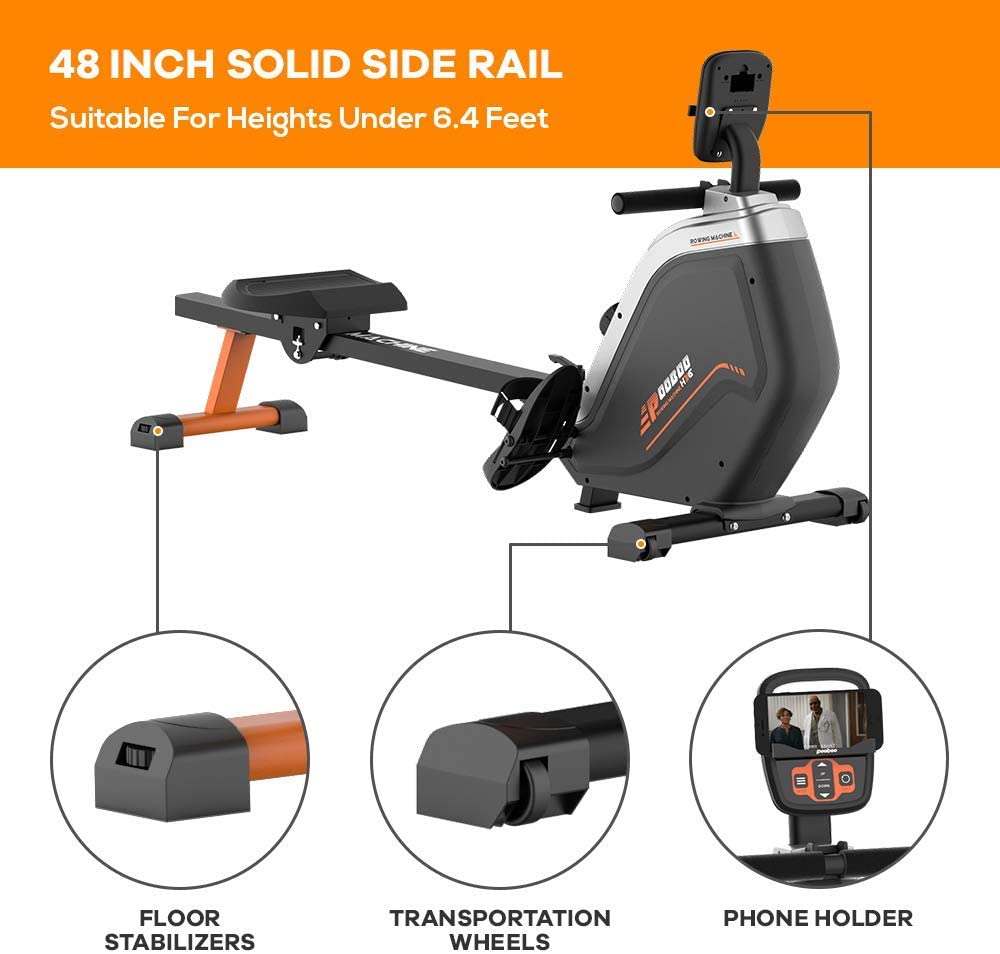 Magnetic Foldable Exercise Rowing Machine for Home - LNOW – LNOW Sport