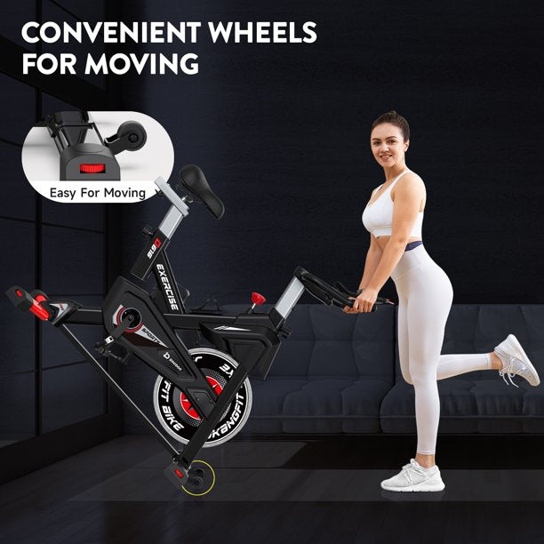 Pooboo Bluetooth Magnetic Exercise Bike Indoor Cycling Bike Stationary ...